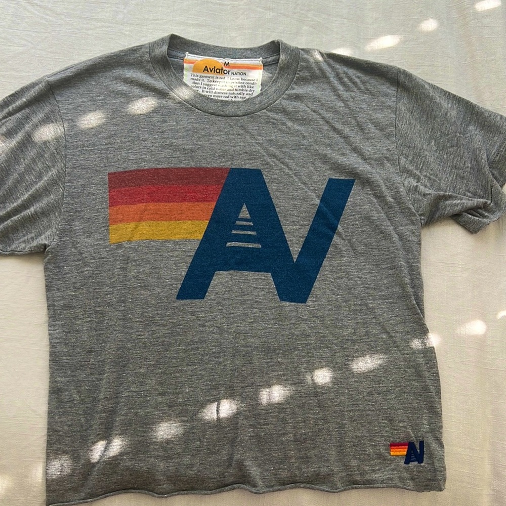 Aviator Nation Woman’s Logo Boyfriend Tee